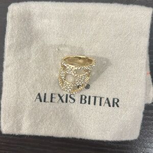 Alexis Bittar Gold Georgian Checkerboard Pavé Crystal Ring
NWOT